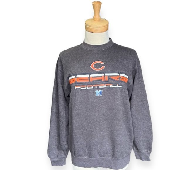 Vintage Bears Football Grey Cotton Crew Neck Unisex Sweatshirt. Size Medium - Picture 1 of 4